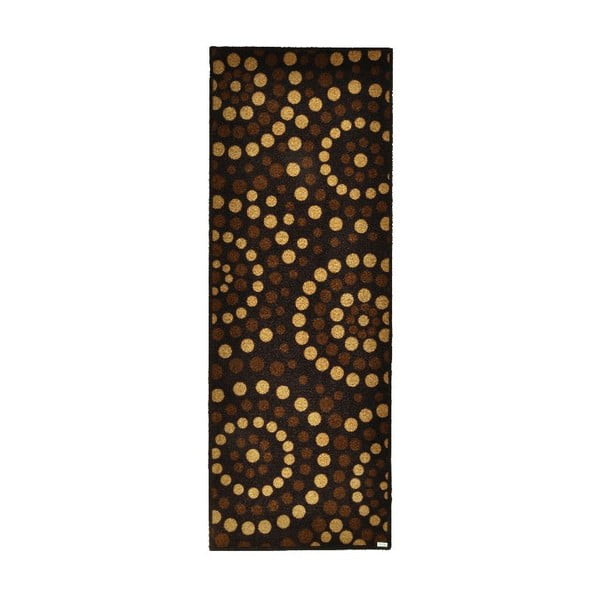 Běhoun Hanse Home Dots Brown, 67 x 180 cm