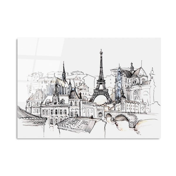 Skleněný obraz 70x100 cm Paris – Wallity