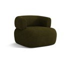 Zelené křeslo z textilie bouclé Jenny – Micadoni Home