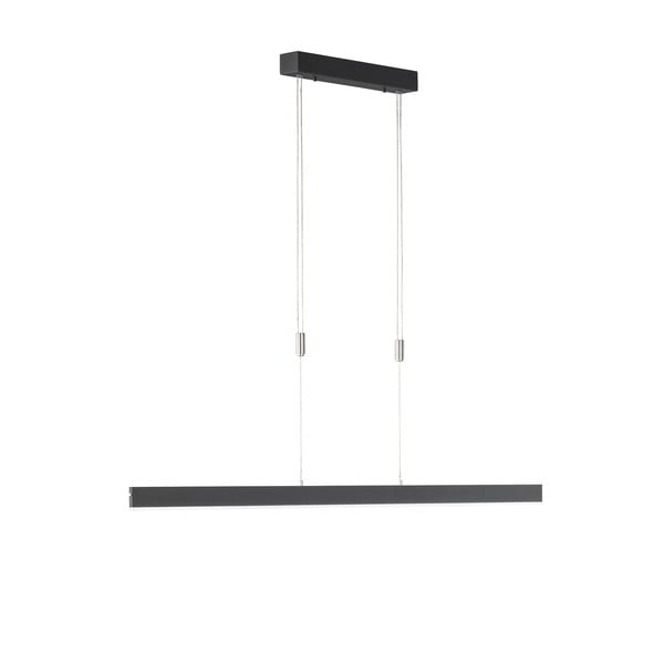 Černé LED stmívatelné závěsné svítidlo Straight – Fischer & Honsel