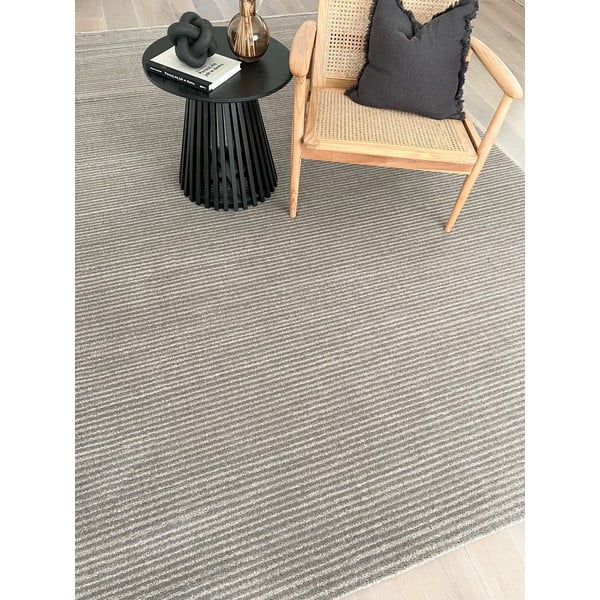 Šedý vlněný koberec 160x240 cm Calisia M Ribs – Agnella-image-1