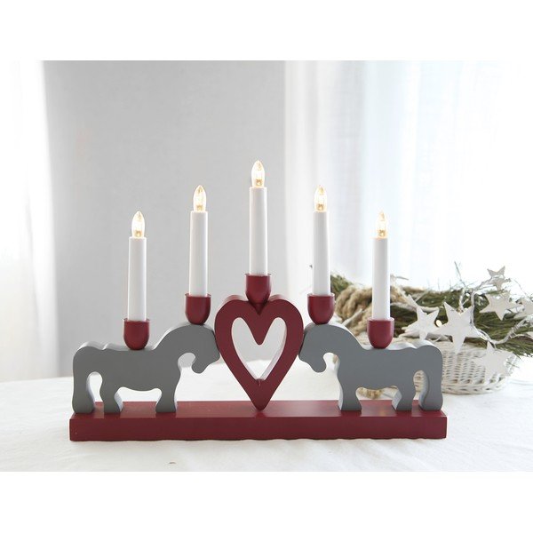 Červená vánoční světelná dekorace Leksand – Star Trading-image-2