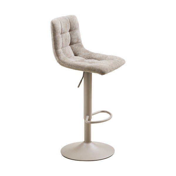 Světle šedé čalouněné barové židle v sadě 2 ks s nastavitelnou výškou/otočné (výška sedáku 63 cm) Middelfart – House Nordic-image-4