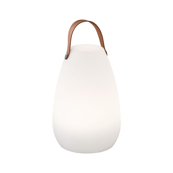 Bílo-hnědá LED stolní lampa (výška 26 cm) Ruby – Fischer & Honsel