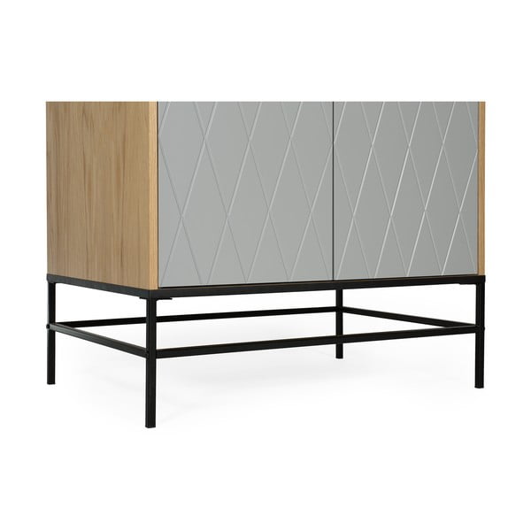 Šedá šatní skříň 80x190 cm Mia - Woodman-image-4