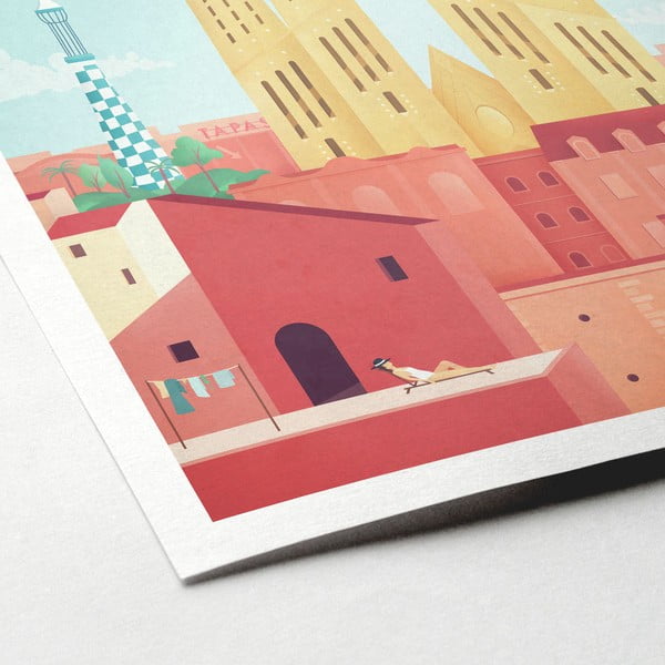 Plakát Travelposter Barcelona, 30 x 40 cm-image-2