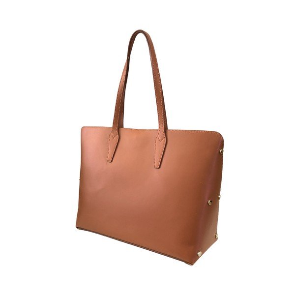 Hnědá kožená kabelka Maison Bag Nola-image-3