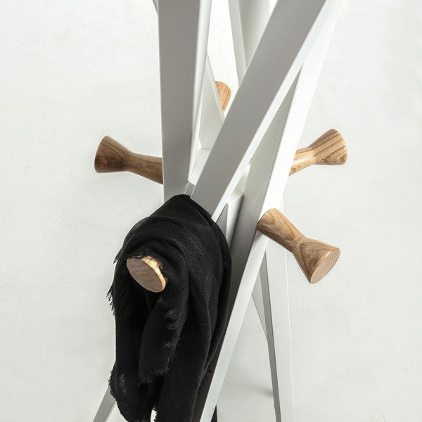 Bílý věšák Kave Home Benzara-image-1