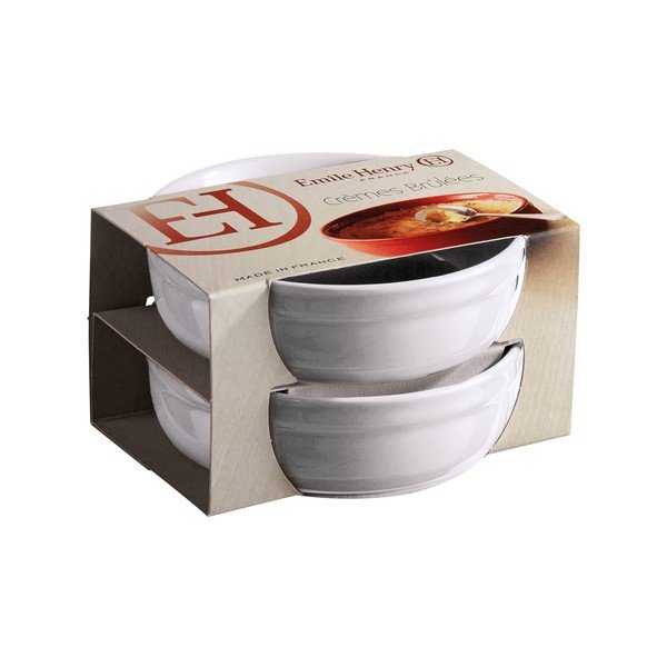 Sada 2 bílých zapékacích misek na crème brûlée Emile Henry-image-1