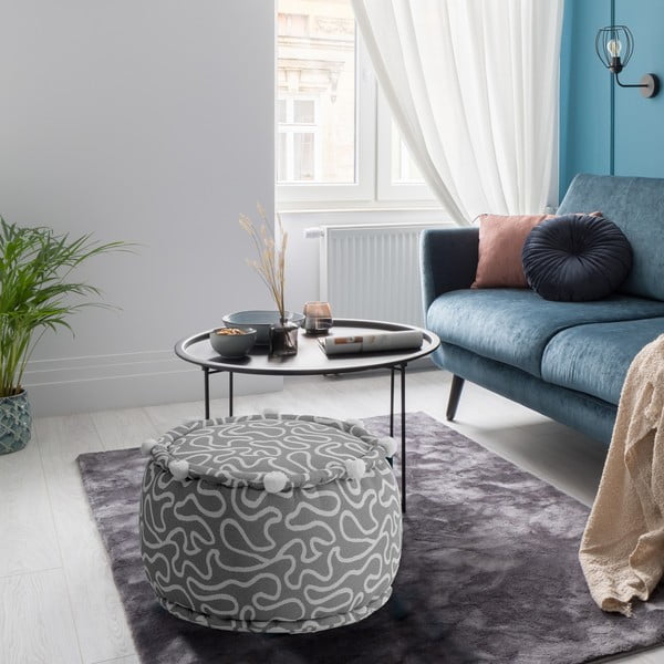 Světle šedý taburet Tangle – Tomasucci-image-2