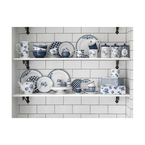 Sada 6 korkových podtácků Creative Tops Vintage Indigo, 10,5 x 10,5 cm-image-1