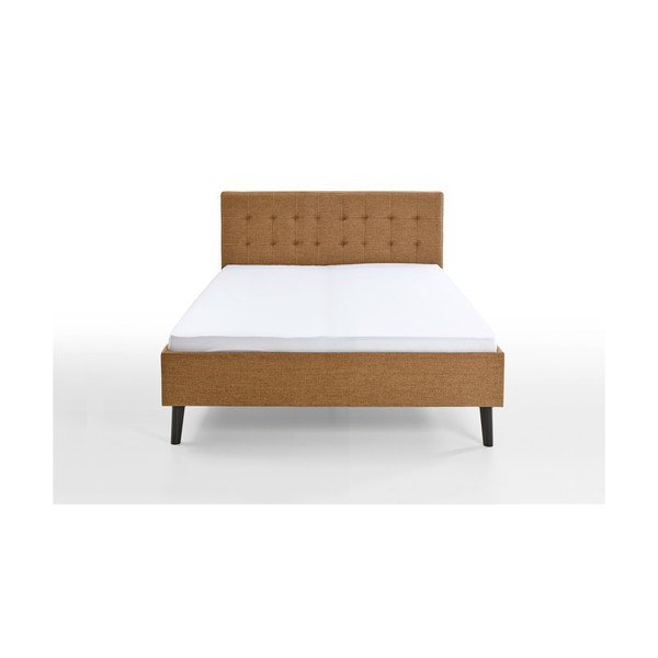 Hnědá čalouněná dvoulůžková postel bez roštu 140x200 cm Empire – Meise Möbel-image-3