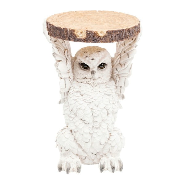 Odkládací stolek ve tvaru zvířete Kare Design Owl, Ø 35 cm
