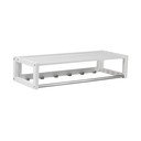 Bílý nástěnný věšák z březového dřeva s poličkou Confetti – Rowico