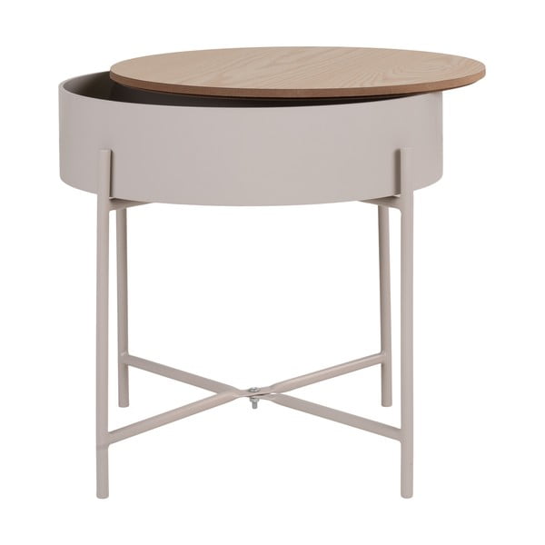 Kovový kulatý odkládací stolek ø 40 cm Sisco – House Nordic-image-4