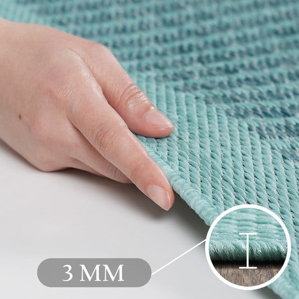 Modrý kulatý vnitřní a venkovní koberec ø 120 cm Giza 1410 – Ayyildiz Carpets-image-3