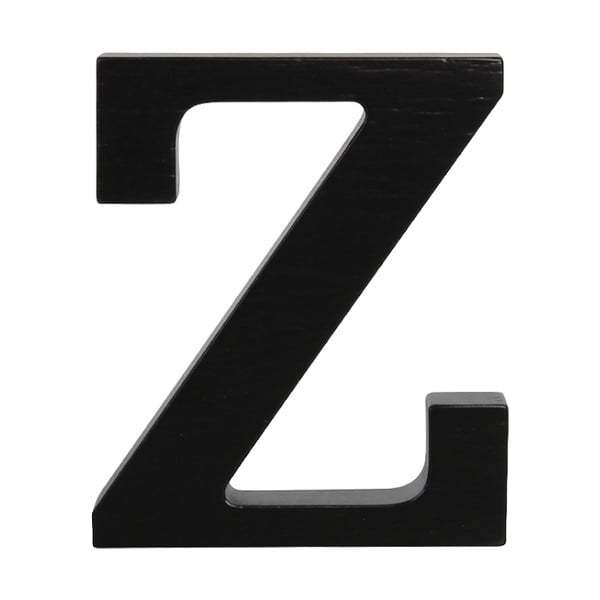 Černé dřevěné písmeno Typoland Z