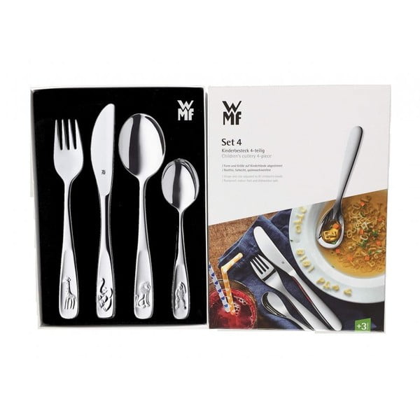 Sada 4 dětských příborů z nerezové oceli WMF Zoo-image-1