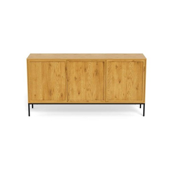 Komoda v dekoru dubu v přírodní barvě 158x80x40 cm Palmdale – Actona-image-3
