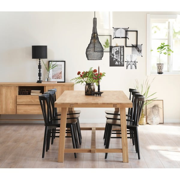 Jídelní stůl z broušeného dubového dřeva Rowico Brooklyn, 220 x 95 cm-image-2