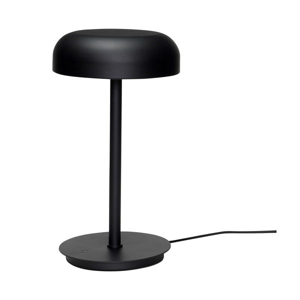 Černá LED stmívatelná stolní lampa (výška 37 cm) Velo – Hübsch