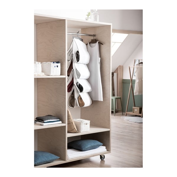 Závěsný bílý organizér na kabelky a tašky Compactor Handbags Organizer-image-1