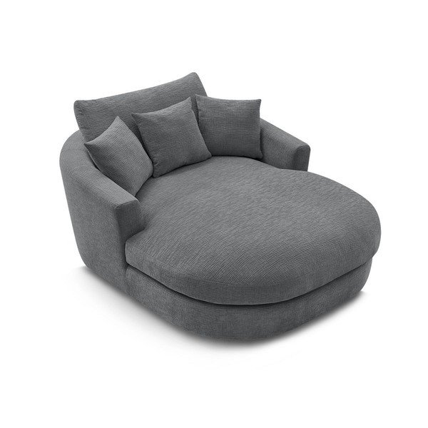 Šedé žinylkové křeslo Belem – Bobochic Paris-image-4