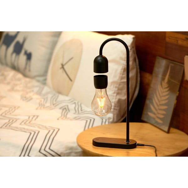 Černá stolní lampa (výška 36,5 cm) Evaro – Gingko-image-1