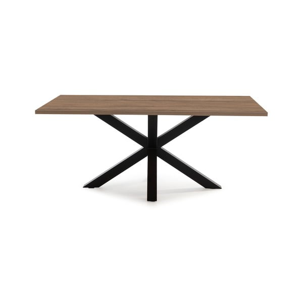 Jídelní stůl s deskou v dekoru ořechového dřeva 100x180 cm Comba – Marckeric