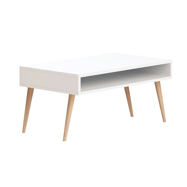 Bílý konferenční stolek Vinne, 80 x 45 cm