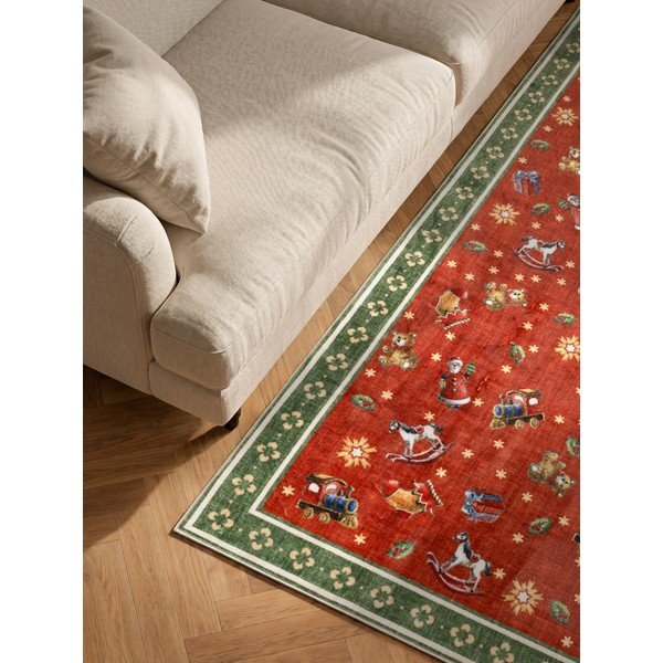 Červený/zelený koberec s vánočním motivem 160x230 cm Toy's Delight Nostalgic Noel Red Green – Villeroy&Boch-image-2