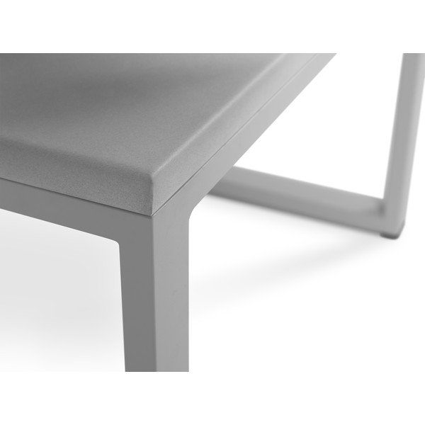 Šedý venkovní stůl v betonovém dekoru a šedém rámu Calme Jardin, délka 60 cm-image-3