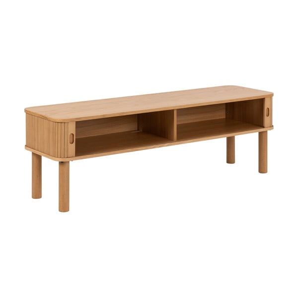 TV stolek v dekoru dubu v přírodní barvě 140x45 cm Langley – Actona-image-3