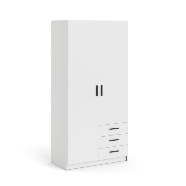 Bílá šatní skříň 99x200 cm Sprint – Tvilum-image-2