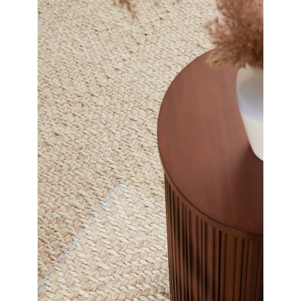 Krémový/slonovinový ručně tkaný koberec s příměsí vlny 160x230 cm Majoli – Elle Decoration-image-3