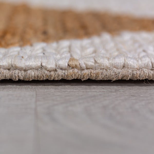Bílý/v přírodní barvě ručně tkaný koberec s příměsí juty 120x170 cm Effie Diamond – Flair Rugs-image-4