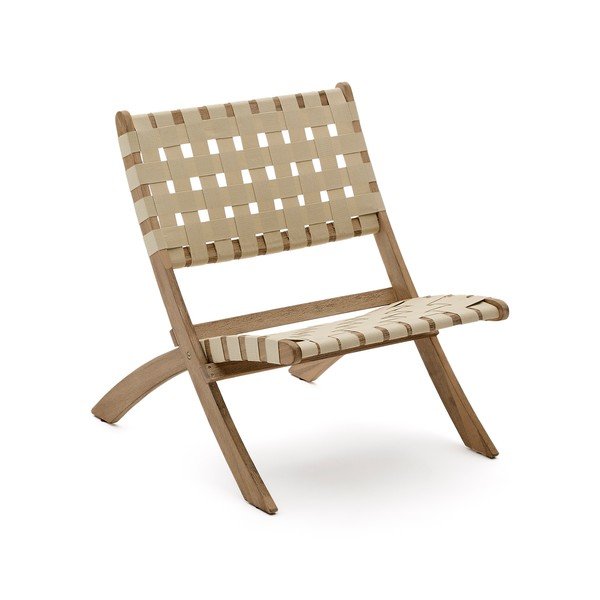 Dřevěné zahradní křeslo v přírodní barvě Chabeli – Kave Home