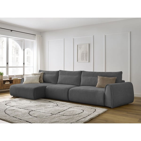 Šedá rohová pohovka Aden – Bobochic Paris-image-1