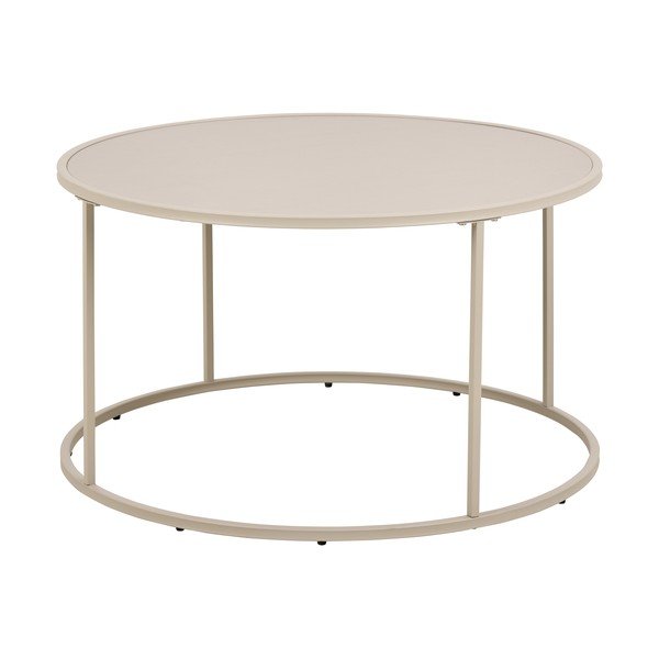 Šedý ocelový kulatý konferenční stolek ø 80 cm Seaford – Actona