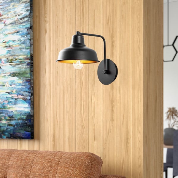 Černé nástěnné svítidlo Berceste – Opviq lights-image-1