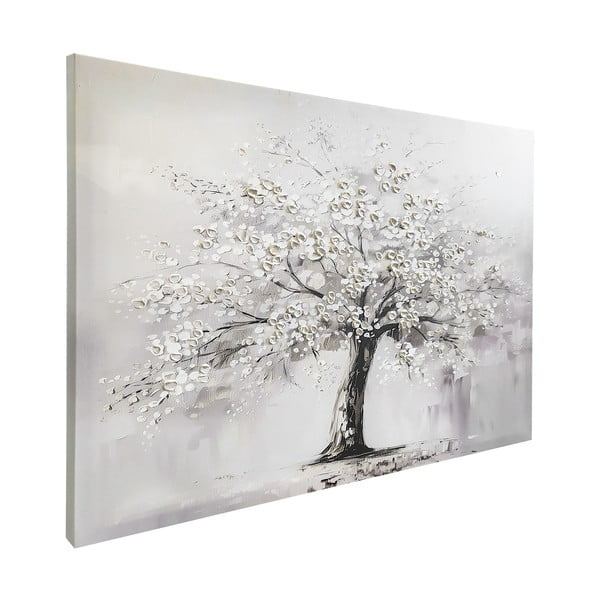 Obraz s ručně malovanými prvky na plátně 70x100 cm White Tree – Styler-image-3