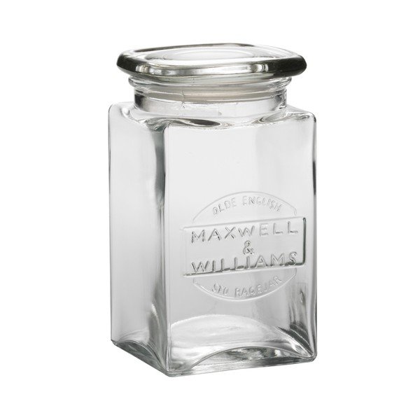 Sada dvou skleněných dóz Maxwell & Williams Jar, 1 l