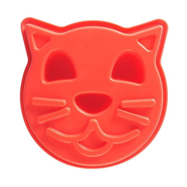 Červená silikonová forma ve tvaru kočky Mason Cash