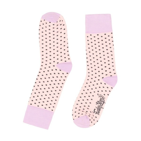 Světle růžové ponožky Funky Steps Dotty, velikost 35 – 39