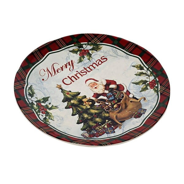 Keramický talíř Merry Xmas, 25 cm