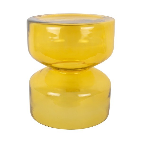 Skleněný kulatý odkládací stolek ø 35 cm Doble  – Leitmotiv