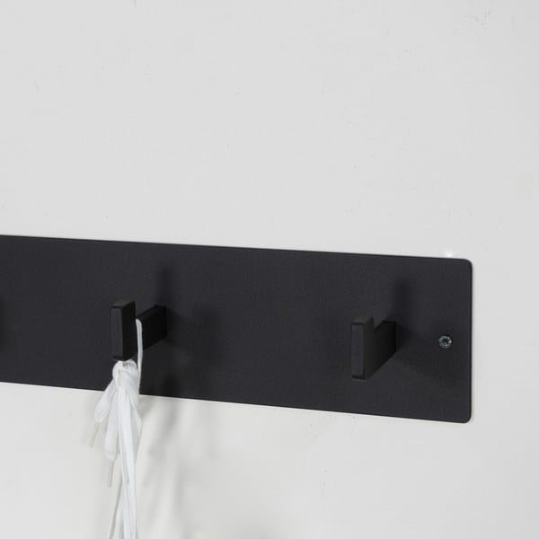 Černý kovový nástěnný věšák 50 cm Leatherman – Spinder Design-image-3