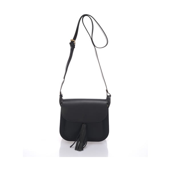 Černá kožená kabelka Lisa Minardi Bycast
