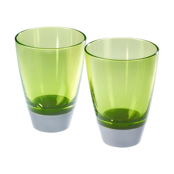 Sada 2 zelených sklenic Entity