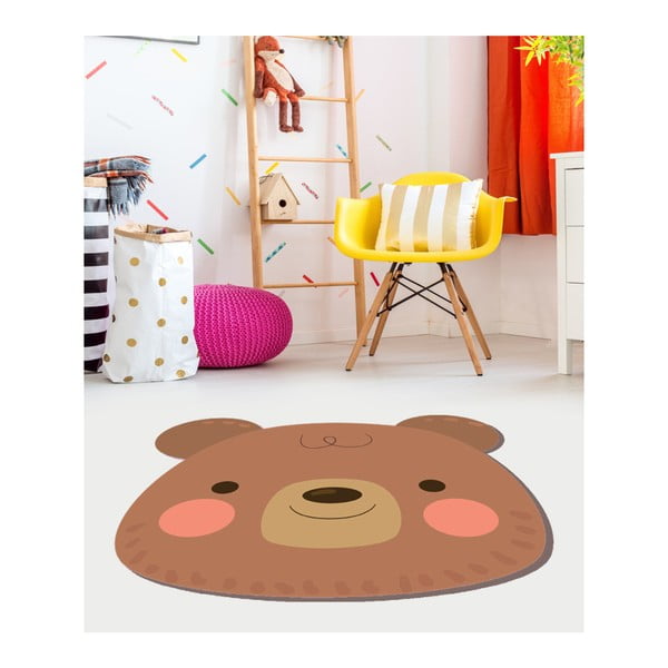 Dětský vinylový koberec Floorart Medvídek, ⌀ 150 cm